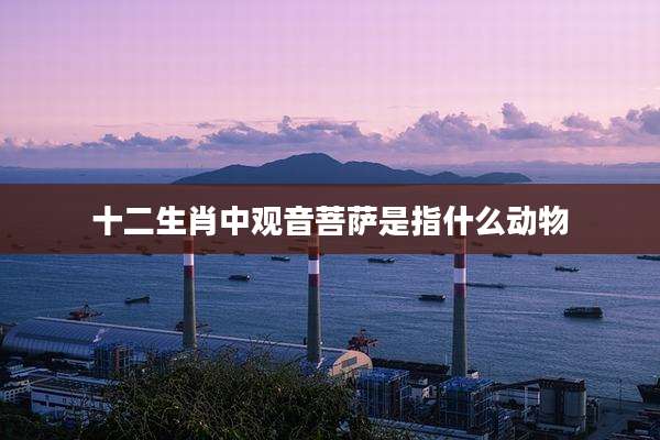 十二生肖中观音菩萨是指什么动物
