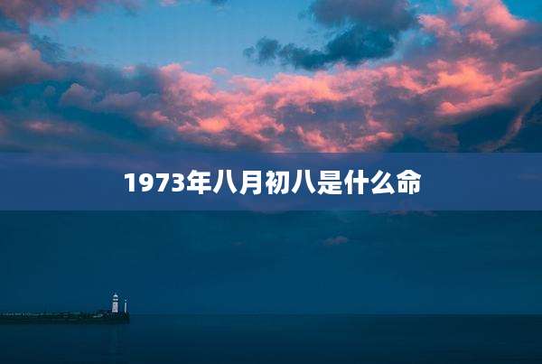 1973年八月初八是什么命