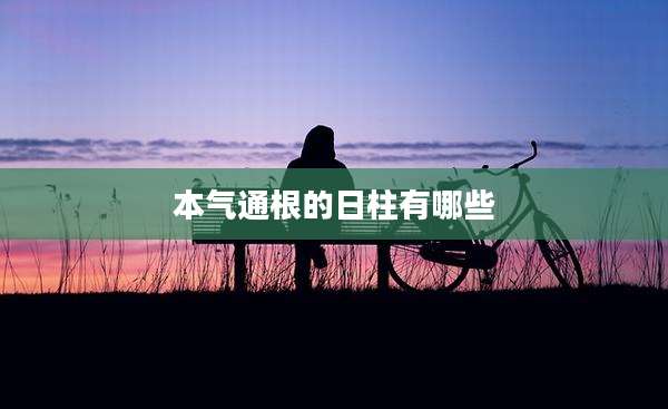 本气通根的日柱有哪些
