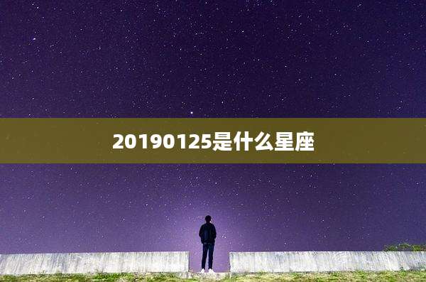20190125是什么星座