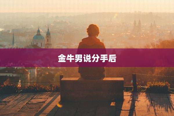 金牛男说分手后