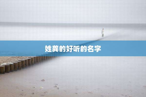 姓龚的好听的名字