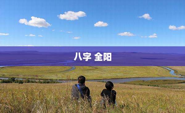 八字 全阳