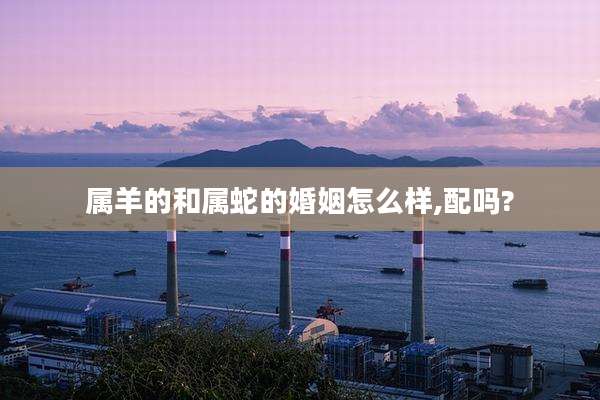 属羊的和属蛇的婚姻怎么样,配吗?