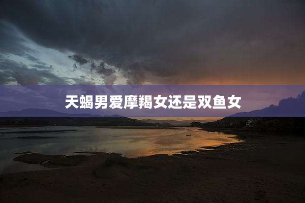 天蝎男爱摩羯女还是双鱼女