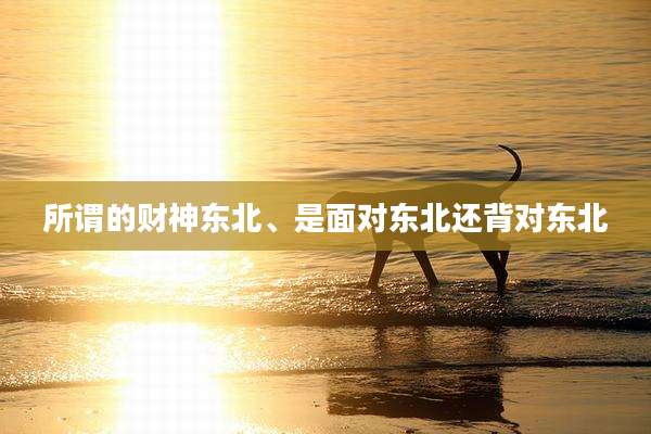所谓的财神东北、是面对东北还背对东北