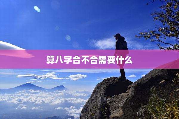 算八字合不合需要什么