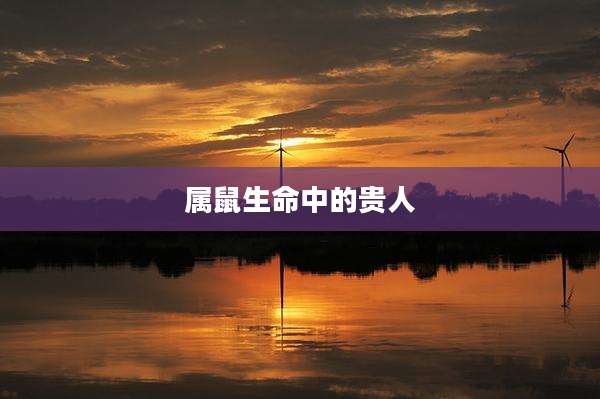属鼠生命中的贵人