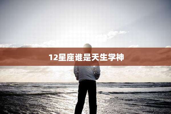12星座谁是天生学神