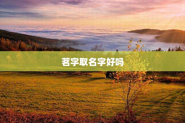 茗字取名字好吗