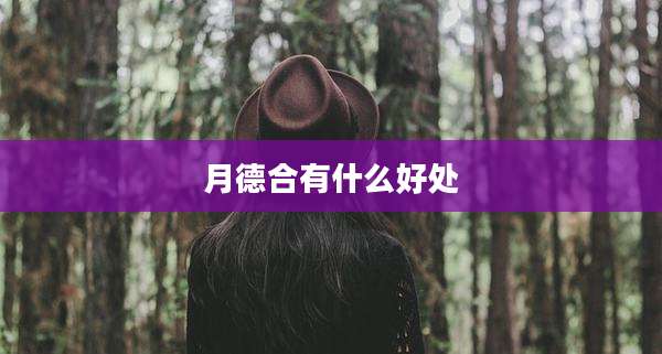 月德合有什么好处