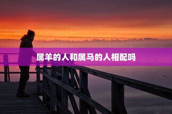 属羊的人和属马的人相配吗