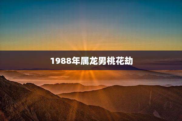 1988年属龙男桃花劫