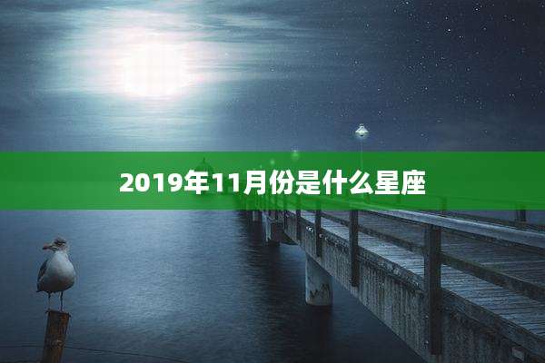 2019年11月份是什么星座