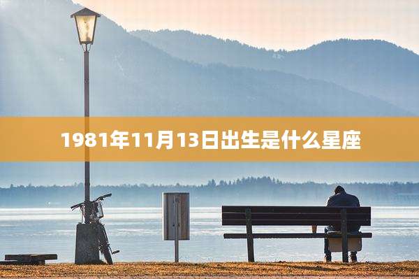 1981年11月13日出生是什么星座