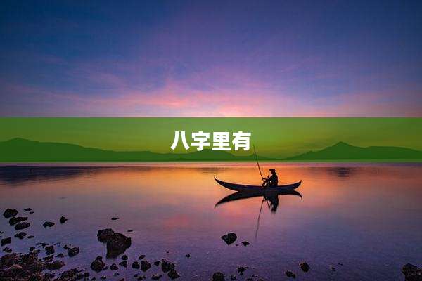 八字里有