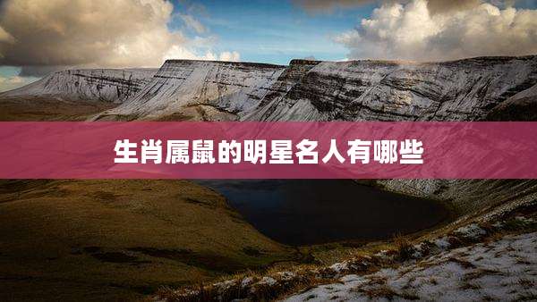 生肖属鼠的明星名人有哪些