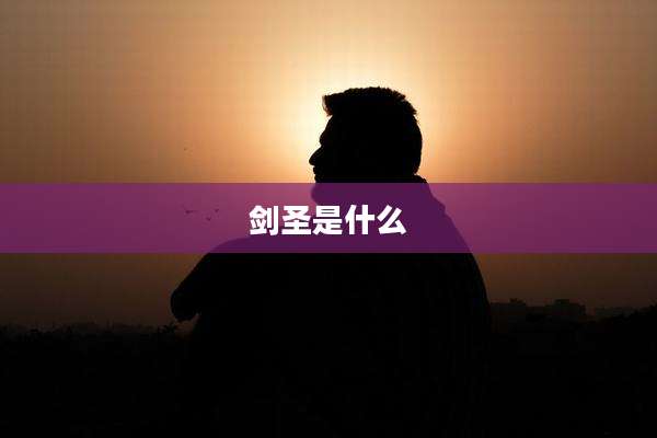 剑圣是什么