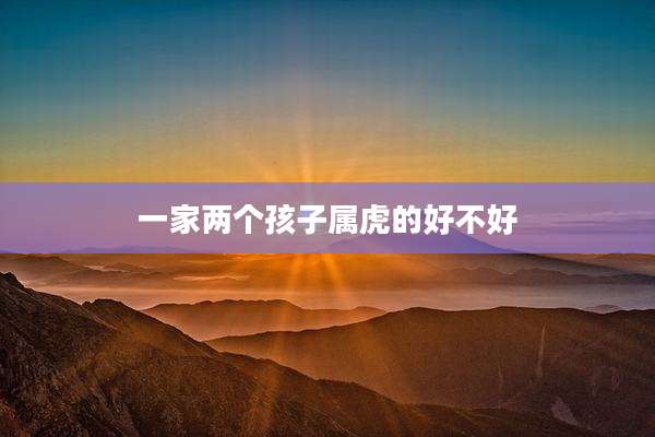 一家两个孩子属虎的好不好