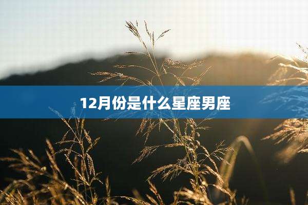 12月份是什么星座男座