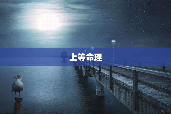 上等命理