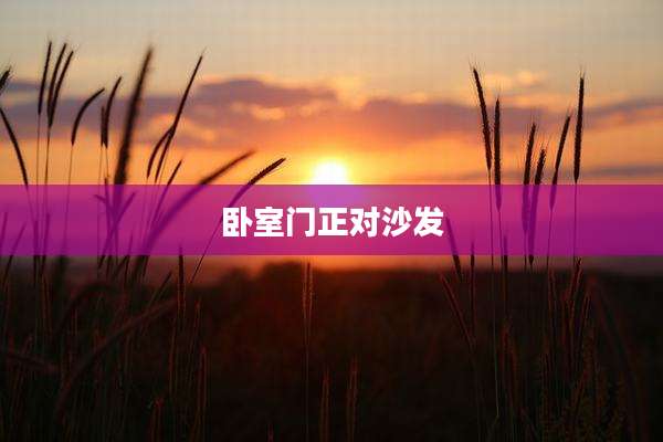 卧室门正对沙发
