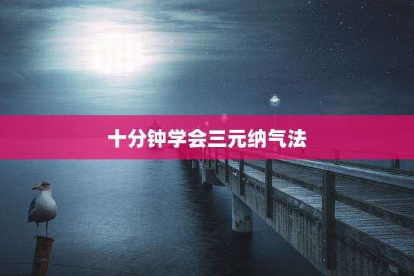 十分钟学会三元纳气法
