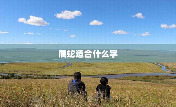 属蛇适合什么字