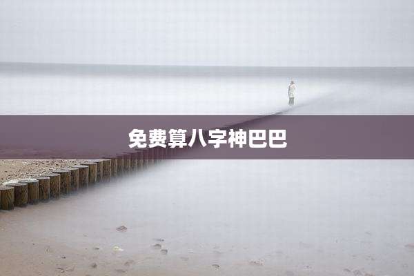 免费算八字神巴巴
