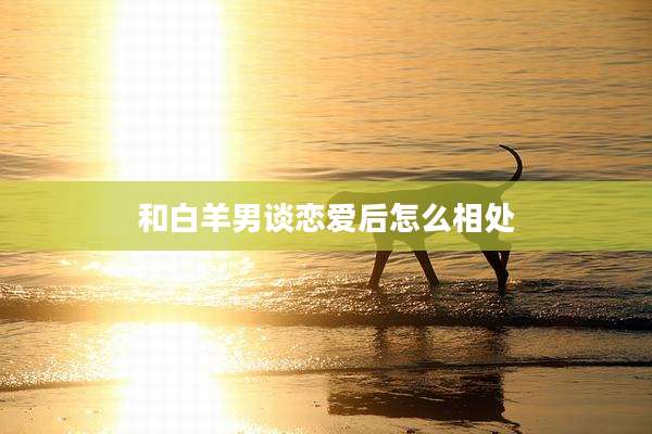 和白羊男谈恋爱后怎么相处