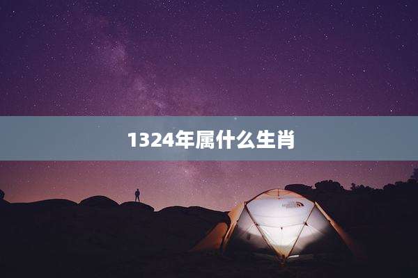 1324年属什么生肖