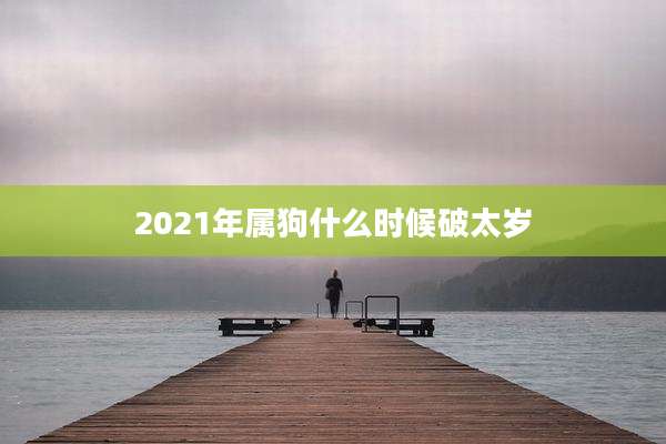 2021年属狗什么时候破太岁