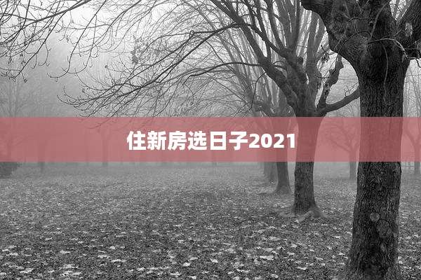 住新房选日子2021