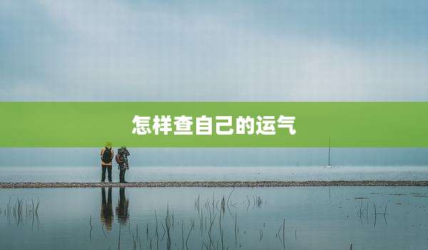 怎样查自己的运气