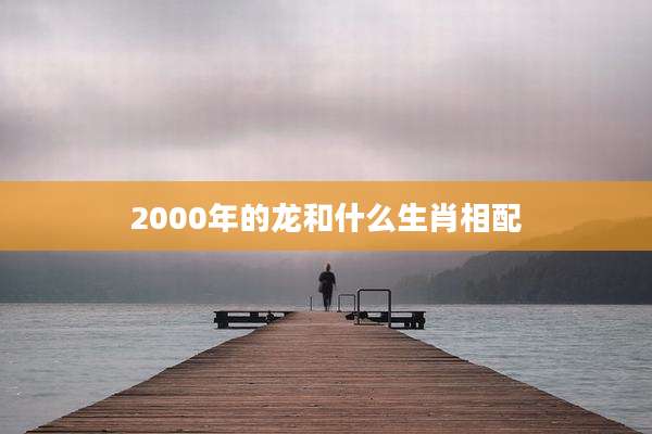 2000年的龙和什么生肖相配