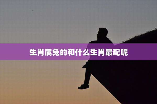 生肖属兔的和什么生肖最配呢