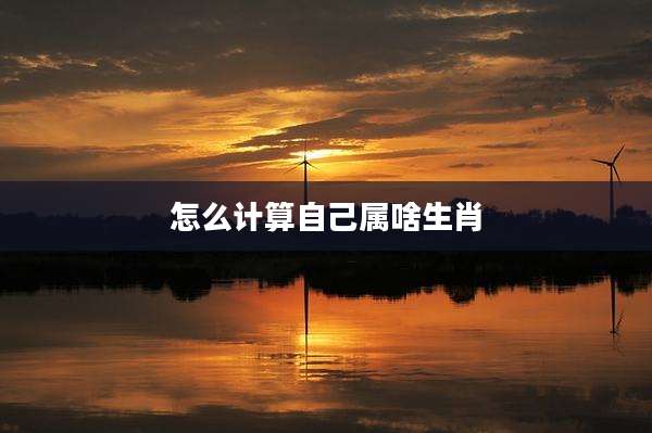 怎么计算自己属啥生肖