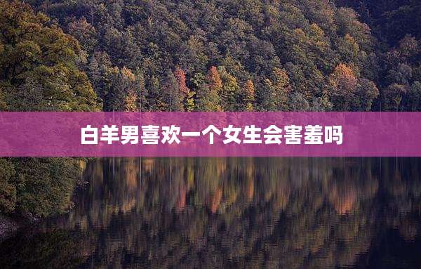 白羊男喜欢一个女生会害羞吗