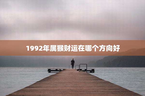 1992年属猴财运在哪个方向好