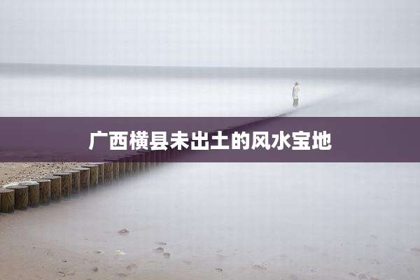 广西横县未出土的风水宝地