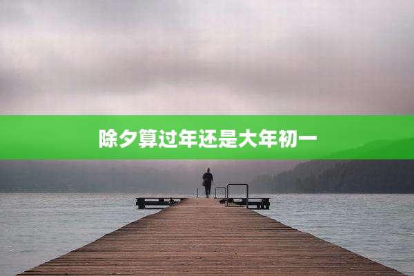 除夕算过年还是大年初一