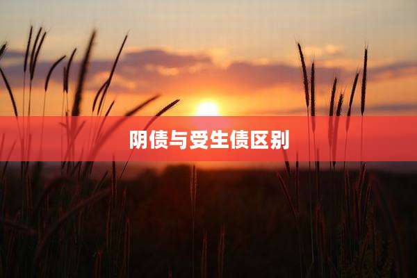 阴债与受生债区别