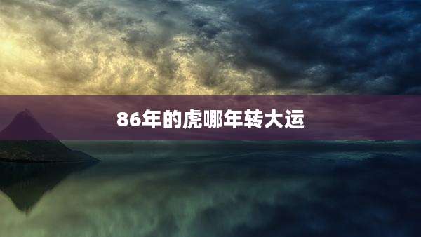 86年的虎哪年转大运