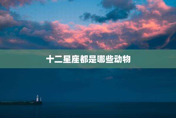 十二星座都是哪些动物