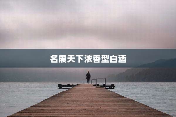 名震天下浓香型白酒