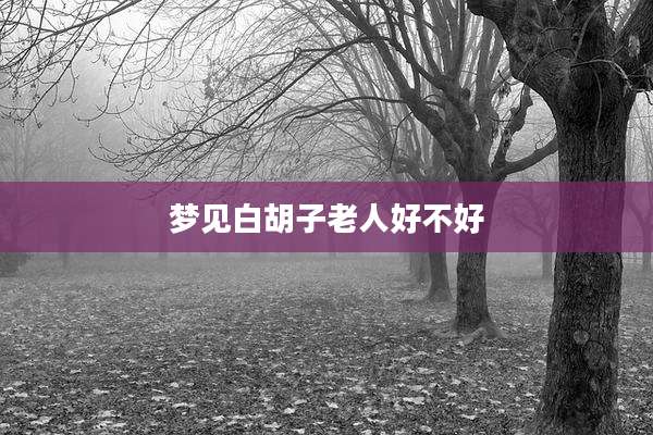 梦见白胡子老人好不好