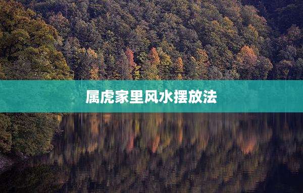 属虎家里风水摆放法