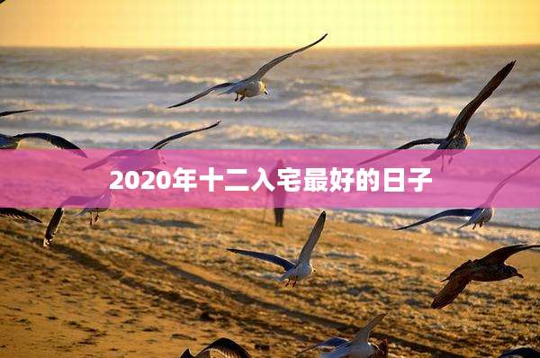 2020年十二入宅最好的日子