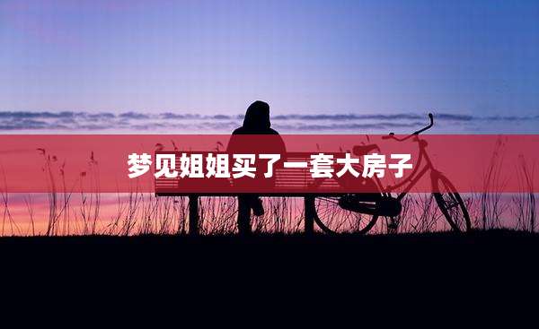 梦见姐姐买了一套大房子