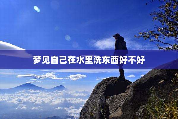 梦见自己在水里洗东西好不好